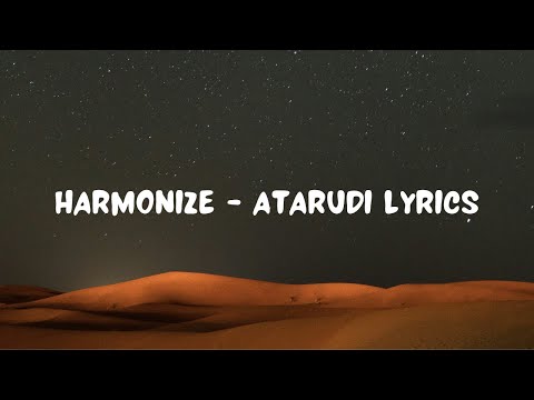 Harmonize Atarudi Lyrics Video