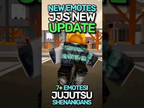JJS NEW UPDATE ALL NEW EMOTES Jujutsushenanigans Jjs Roblox Shenanigans Jjk Anime