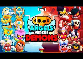  ANGELS VS DEMONS Who S THE BEST Brawl Stars Versus