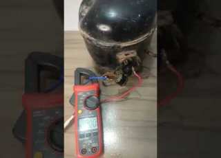 موتور الثلاجه بيفصل ويعمل صوت تكه ويسحب امبير عالى تصليح اعطال لايك كهرباء ثلاجه