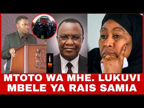 MTOTO WA WAZIRI LUKUVI AZUNGUMZA KWA UCHUNGU MBELE YA RAIS SAMIA KIFO CHA BABA NI FUNZO KUBWA KWETU