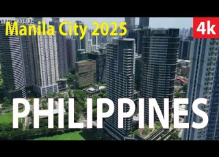  Manila City Philippines 4K By Drone 2025