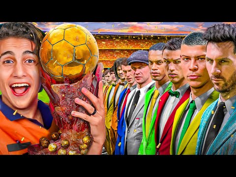 تحديت أقوى الفائزين بالبالون دور على أعظم كرة ذهبيه في التاريخ