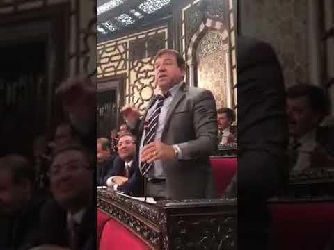 عضو مجلس الشعب محمد قبنض يلقي محاضرة عن الإعلام والطبل والزمر سناك سوري