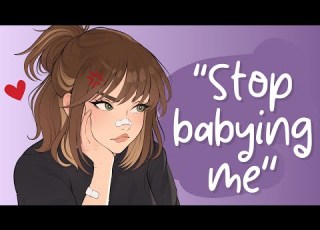 Your Tomboy Friend Falls Asleep On Your Chest Sports Injury Taking Care Of Her Stubborn Cute