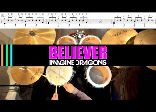 Believer Imagine Dragons 叩いてみた Drum Cover ドラム練習動画