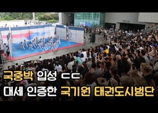 국립중앙박물관 입성 대세 입증한 국기원 태권도시범단