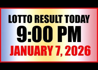  Lotto Result Today 9pm Draw January 7 2026 Swertres Ez2 PCSO