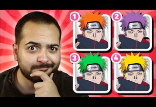 تحدي 5 ثواني تخمين لون شعر شخصيات ناروتو