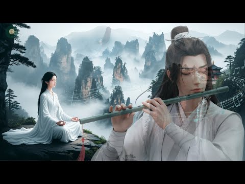 Chinese Zen Music Bamboo Flute Erhu Guzheng Soothing Music MoonlitMelodies 68s