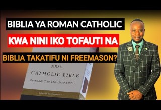 WHY IS THE CATHOLIC BIBLE DIFFERENT FROM THEIR FREEMASON HOLY BIBLE 