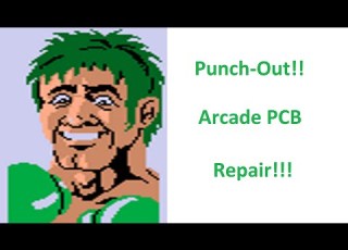  1984 Nintendo Punch Out Arcade PCB Repair 6 9 21