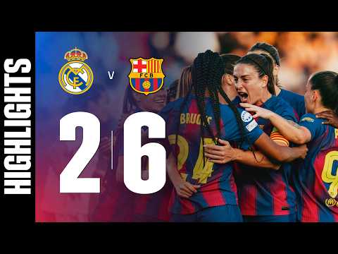 HIGHLIGHTS REAL MADRID 2 Vs 6 FC BARCELONA UEFA WOMEN S CHAMPIONS LEAGUE
