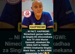 SOKA SAFI La YANGA AFRIKA Limehamia Singida Black Stars Au WAJUMBE Mnasemaje Huko