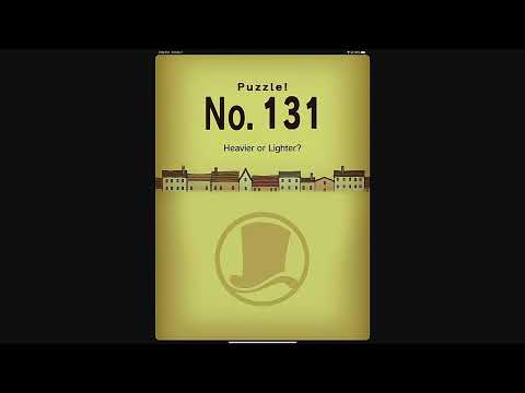 Professor Layton And The Curious Village Puzzle 131 Heavier Or Lighter