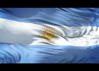  Argentina Flag 5 Minutes Loop FREE 4k Stock Footage Realistic Argentinian Flag Wave Animation