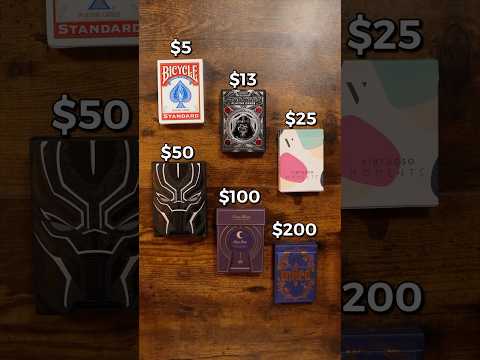 From 5 Playing Cards To 200 Playing Cards Asmr Expensive Cheap Pov Shuffle Fyp Viralvid