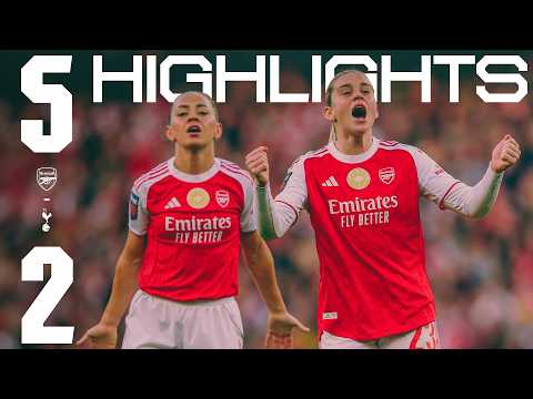 RUSSO BAGS 27 MINUTE HAT TRICK HIGHLIGHTS Arsenal V Tottenham Hotspur 5 2