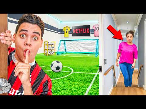 I Made A Secret Football Pitch In My Room The First Person To Find Us Wins 20 000