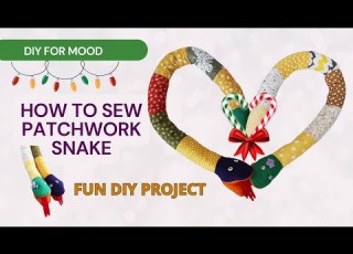 How To Sew A Patchwork Snake Textile Craft Tutorial