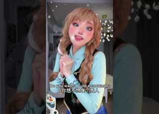 ملكة الثلج آنا الحقيقية أت ديزني