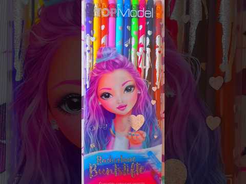 TOPModel Adorable Crayons Asmr Satisfying Unboxing No Talking Video Unboxing Asmr Topmodel