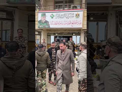 شاهد تواضع ابن سرايا السلام المسؤول العام لسرايا السلام تحسين الحميداوي ابو مصطفى