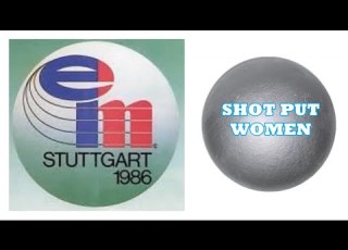  1986 European Championships Shot Put WOMEN Stuttgart QUALIFICATION FINAL