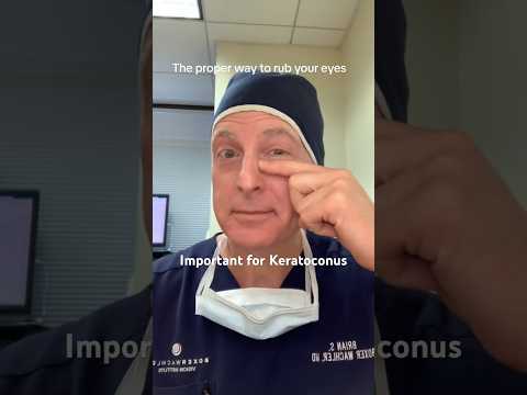 Correct Eye Rubbing Technique Keratoconus Shorts