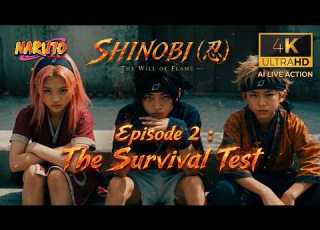  NARUTO EPISODE 2 THE SURVIVAL TEST AI 4K LIVE ACTION