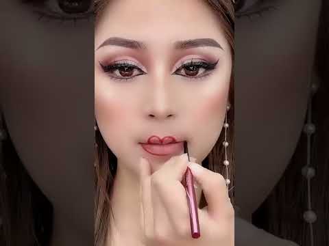 طريقة رسم الشفاه الكورية Korean Lips Drawing Lipstick