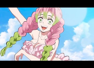  鬼滅の刃 海で柱稽古をする甘露寺蜜璃