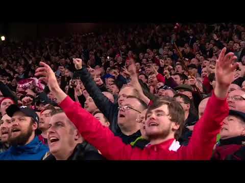 The Kop Sings Mo Salah Song Against Roma