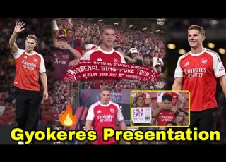 Crazy Scenes Viktor Gyokeres PRESENTATION To Fans In Singapore Stadium Fans Reaction