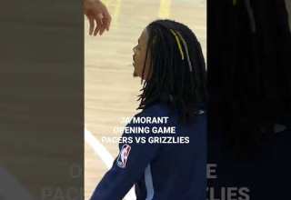 JA MORANT OPENING GAME PACERS VS GRIZZLIES