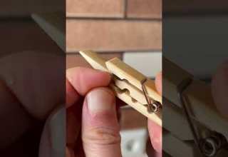 A Powerful Homemade Wooden Clothespin