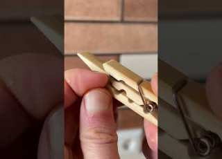 A Powerful Homemade Wooden Clothespin