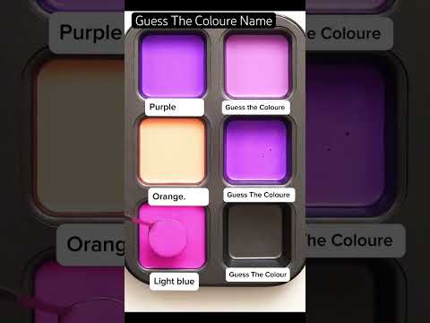 Purple Oranges Lightblue Coloure Mixing