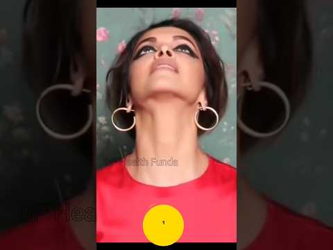 Face Exercise By Deepika Padukone Face Yoga By Deepika Padukone Double Chin Exercise