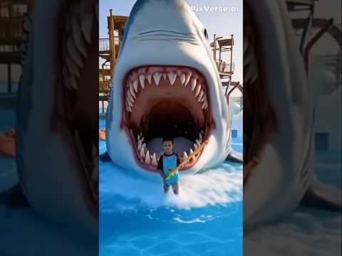 Giant Shark Attacks Cute Baby