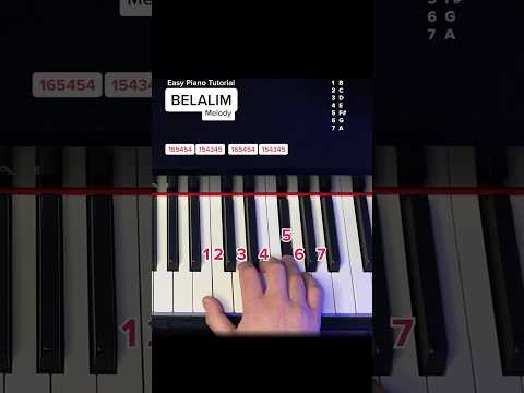 BELALIM Mini Piano Tutorial Melody Easypiano Pianotutorial Learnpiano Belalim