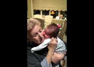  Baby Lucia Kissing Mimi Or Is She Hungry