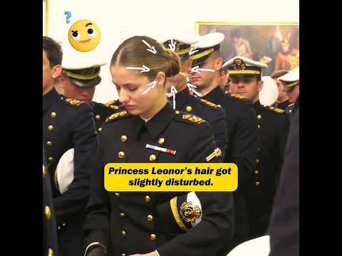 Princess Leonor S Hair Were Corrected By Her Security Guard Shorts
