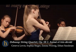 Debussy String Quartet Op 10 I Geneva Lewis Sophia Steger Emma Wernig Ethan Sandman