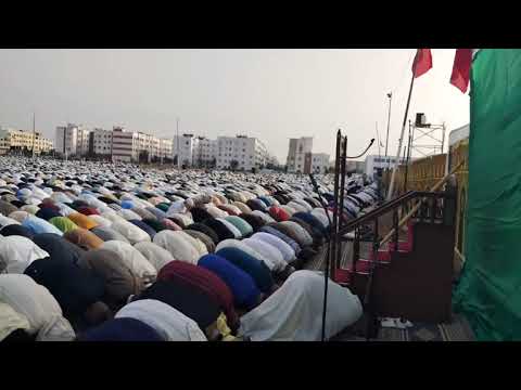 صلاة العيد الفطر في مصلى القاعدة الجوية بجوار إقامة الضحى