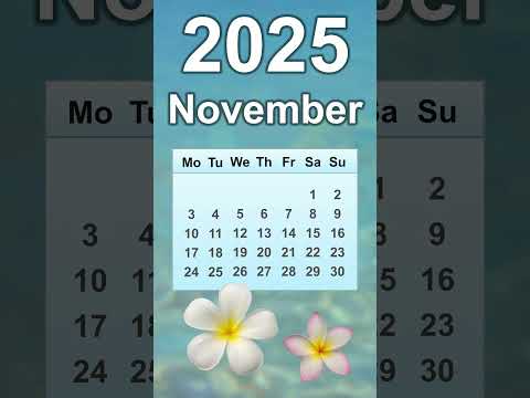 November 2025 Calendar