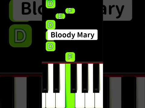 Bloody Mary Piano Tutorial TikTok