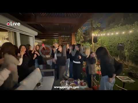 In The Presence Of Angham El Assily And Saba Mubarak The Stars Of The Series Etneen Gheirna