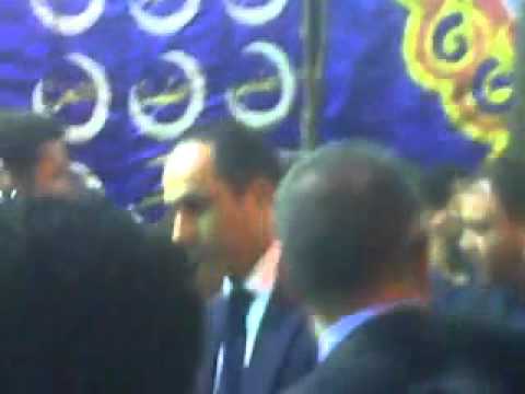 علاء وجمال مبارك فى عزاء السقا