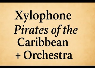 Pirates Of The Caribbean Main Theme For Xylophone Orchestral Backing Sheet Music